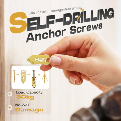 ⏰LIMITED TIME 50% OFF —— Over 55K+ SOLD!🔥🪛Self-drilling anchors Screws Screws，Drill, Fix, Hold. No Extra Tools Needed. A Must-Have for DIY & Professional Use! 🔩🏠✨