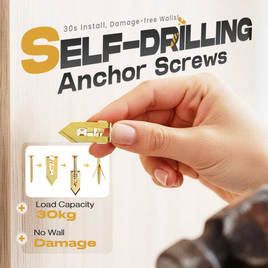 ⏰LIMITED TIME 50% OFF —— Over 55K+ SOLD!🔥🪛Self-drilling anchors Screws Screws，Drill, Fix, Hold. No Extra Tools Needed. A Must-Have for DIY & Professional Use! 🔩🏠✨