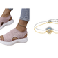 👡 50% OFF NOW! 💐 Women's Breathable Knit Platform Sandals – Air-permeable upper & cushioned sole – Lightweight, comfy – perfect for summer strolls or casual days ✨