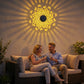 ✨2026 New Arrivals 50% OFF🌙Solar Mandala Wall Lights, 7 Color Changing Waterproof Solar Fence Lights for Garden Patio Yard Backyard Decor🎁🏠