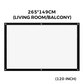 🥳World Cup Mode ON⚽️40% OFF!💞37K+ SOLD!✨ High Definition Projection Screen - 120-inch Diagonal with Matte White Surface for Crystal Clear Home Cinema Experience 🎬🌟