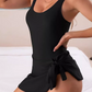 🏖️2026 Summer New Arrive👙 50% OFF NOW!✨ Women's Tummy Control Tie Knot Swimsuit with Skirt – Full Coverage & Built-in Bra🌊