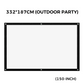 🥳World Cup Mode ON⚽️40% OFF!💞37K+ SOLD!✨ High Definition Projection Screen - 120-inch Diagonal with Matte White Surface for Crystal Clear Home Cinema Experience 🎬🌟