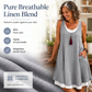 ⏰ Summer Hot Sale 50% OFF 💃 Women's Casual Loose Sleeveless Fake Two-Piece Tank Dress – Layered Look, One-Piece Ease & Effortlessly Cool 🌸✨