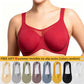 🏆 Last Day Special Price 14.99!!!💐Women's Elegant Sheer Full Coverage Plus Size Bra