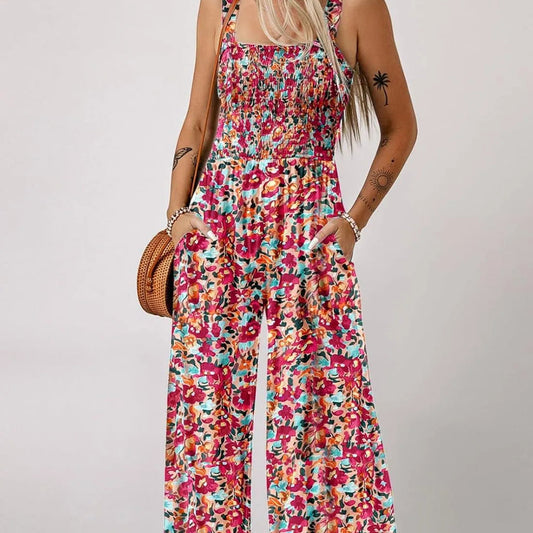 🏖️Summer Hot Sale 50% OFF🌼🎨Women’s Casual Print Sleeveless Overalls Jumpsuits