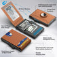 ⏳Limited-Time 50% OFF🛡️🔐Slim RFID Blocking Aluminum Wallet – Pop-Up Card Holder with Money Clip & Dual ID Windows