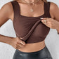 🏆Last day Special Price $12.99!!💐Women's U Neck Tank Tops with Built-In Bra