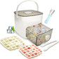 ⏳Time-Limited Special⏰Essential for summer🥤🧊 Ice Cube Maker with Storage – 48 cubes at once, leak‑proof lid. Stackable, saves space.