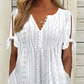 💃 LIMITED-TIME 50% OFF! ✨ Women's Elegant Hollow-Out Dress – V-Neck, Solid Color, Summer Chic 👗