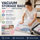 🥳LAST DAY BUY 2 GET 1 FREE!!💞🧳No‑Pump Vacuum Storage Bags – Press & seal, no pump needed. Saves 80% space, keeps clothes dry & dust‑free. Perfect for bulky bedding & off‑season gear. 🛏️🗄️