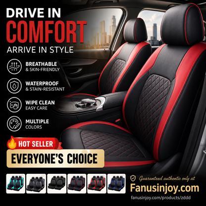 🚗✨50% OFF! 9-Piece Leather Car Seat Cover Set – Universal Fit, Breathable & Easy to Clean for a Perfect Interior 🛋️