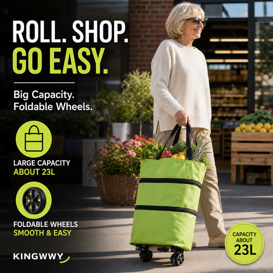 💥LIMITED TIME 50% OFF!💥🛒🛍️2-in-1 Foldable Shopping Cart🎁