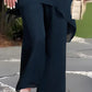 ⏳LAST DAY 50% OFF!!💥ONLY $29.99 FOR FULL TWO-PIECE SET! ✨Charming Irregular Top & Elegant Wide Leg Pants Set, Soft Comfort Outfit Ideal for Summer Daily Wear