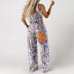 🏖️Summer Hot Sale 50% OFF🌼🎨Women’s Casual Print Sleeveless Overalls Jumpsuits