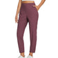 💥💥2026 HOT SALE 50% Off!🎁👖Women's High‑Waisted Elastic Pants with Zipper Pockets – Stretchy Wrinkle‑Resistant Cropped Trousers