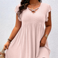 ✨LIMITED-TIME 50% OFF! 👗 Women's V-Neck Ruffle Trim Dress