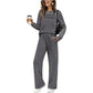 ⌛🎁LAST DAY 50% OFF!👚👖Women's Round-Neck Top & Drawstring Pants Set