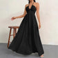 💃 Summer New Arrival✨Halter Neck Backless Tiered Maxi Dress-Tiered, Flowy, Resort Style🌸