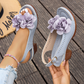 👡50% OFF NOW! 🌸 Women's 3D Floral Peep-Toe Block Heel Sandals – Comfortable Heel, Adjustable Strap & Elegant Style 👠