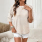 🩵 Summer Aesthetic Fits Up To 50% Off!Viral Trendy Styles🌼Women's Striped Relaxed Fit T-Shirt
