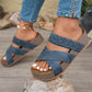 🏖️2026 Summer New Arrive✨🩴 Women's Criss-Cross Woven Strap Wedge Sandals – Comfortable, Stylish & Perfect for Summer Days ☀️