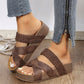 🏖️2026 Summer New Arrive✨🩴 Women's Criss-Cross Woven Strap Wedge Sandals – Comfortable, Stylish & Perfect for Summer Days ☀️
