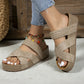 🏖️2026 Summer New Arrive✨🩴 Women's Criss-Cross Woven Strap Wedge Sandals – Comfortable, Stylish & Perfect for Summer Days ☀️