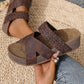 🏖️2026 Summer New Arrive✨🩴 Women's Criss-Cross Woven Strap Wedge Sandals – Comfortable, Stylish & Perfect for Summer Days ☀️