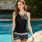 🏖️Summer Hot Sale 50% OFF🏝️🩱Women's Tummy Control Tankini Set with Built-In Bra – Flattering Boho Swimwear with Shorts