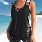 🏖️Summer Hot Sale 50% OFF🏝️🩱Women's Tummy Control Tankini Set with Built-In Bra – Flattering Boho Swimwear with Shorts