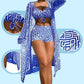 👙50% OFF NOW! 🔥 Women's 3-Piece Geometric Print Swimwear Set – Trendy Design, Comfortable Fit & Perfect for Beach Days 🏖️