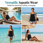 🔥LIMITED TIME 50% OFF!🩱Women's Tankini with Blouson Top & Shorts💥Comfortable, Modern & Ideal for the Beach & Pool☀️