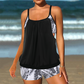 🔥LIMITED TIME 50% OFF!🩱Women's Tankini with Blouson Top & Shorts💥Comfortable, Modern & Ideal for the Beach & Pool☀️