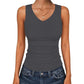 🌺Last Day Special Price:15.99$!!⛱️Women's V-Neck Ribbed Knit Tank Top