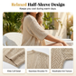 Summer Hot Sale🌴Up To 50% Off Women's Short Sleeve Open-Knit Cardigan