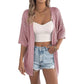 Summer Hot Sale🌴Up To 50% Off Women's Short Sleeve Open-Knit Cardigan
