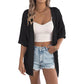 Summer Hot Sale🌴Up To 50% Off Women's Short Sleeve Open-Knit Cardigan