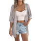 Summer Hot Sale🌴Up To 50% Off Women's Short Sleeve Open-Knit Cardigan