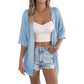 Summer Hot Sale🌴Up To 50% Off Women's Short Sleeve Open-Knit Cardigan
