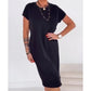 👖✨ 48% OFF TODAY! ⏰💐Women's Casual Short Sleeve T-Shirt Dress