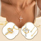 👑 50% OFF NOW! 💫 Crown with Cross Pendant Necklace – Elegant Faith-Inspired Design – Double-sided detail & gold/silver options – perfect for daily wear 💛✨