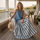 🍀2026 New Arrival & 49% OFF!! ⏰Women's Sleeveless Top & Striped Skirt Set👗