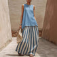 🍀2026 New Arrival & 49% OFF!! ⏰Women's Sleeveless Top & Striped Skirt Set👗