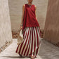 🍀2026 New Arrival & 49% OFF!! ⏰Women's Sleeveless Top & Striped Skirt Set👗
