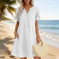 🏖️Summer Hot Sale 50% OFF🏝️👗Women's V-Neck Tunic Dress – Relaxed Fit, Pockets & Breathable