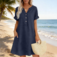 🏖️Summer Hot Sale 50% OFF🏝️👗Women's V-Neck Tunic Dress – Relaxed Fit, Pockets & Breathable
