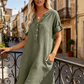 🏖️Summer Hot Sale 50% OFF🏝️👗Women's V-Neck Tunic Dress – Relaxed Fit, Pockets & Breathable