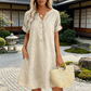 🏖️Summer Hot Sale 50% OFF🏝️👗Women's V-Neck Tunic Dress – Relaxed Fit, Pockets & Breathable
