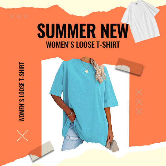 🔥SALEEING CRAZY!!!Summer New Women's Loose T-shirt-MORE👕Casual Daily Wear,Available in Multiple Colors